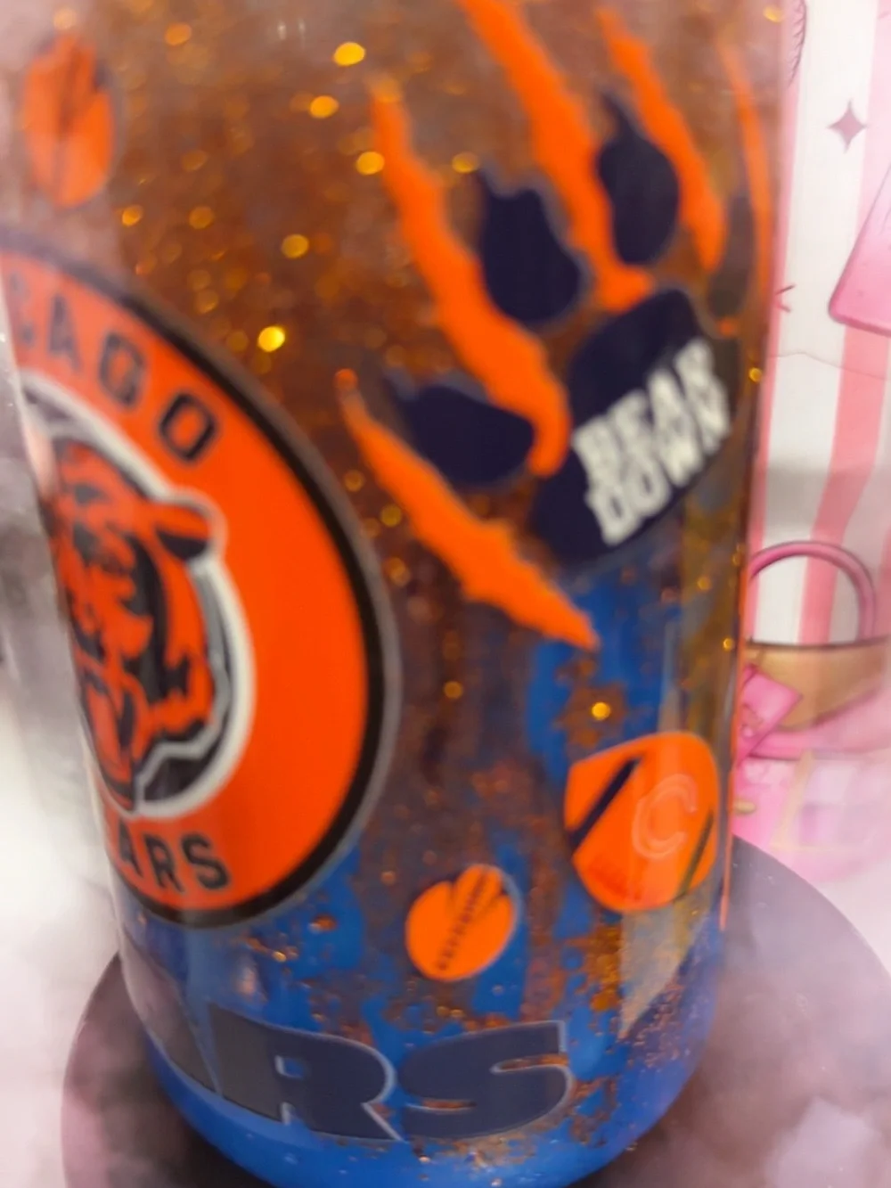 Chicago Bears 16oz Acrylic Snow Globe Tumbler